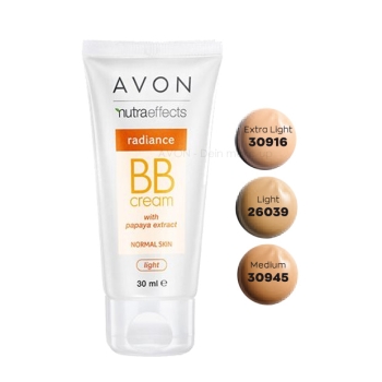 AVON nutraeffects radiance BB-Creme Tagescreme LSF 20 -LIGHT -  Probe